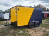 US CARGO 6X12 ENCLOSED CARGO TRAILER TANDEM RAMP DOOR