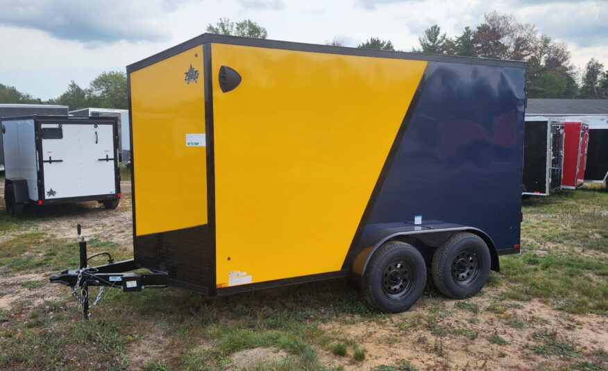 US CARGO 6X12 ENCLOSED CARGO TRAILER TANDEM RAMP DOOR