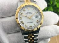 Rolex Datejust Two Tone 18k Yellow Gold “Thunderbird” White Roman Dial 16263 w/ Box & Papers!!