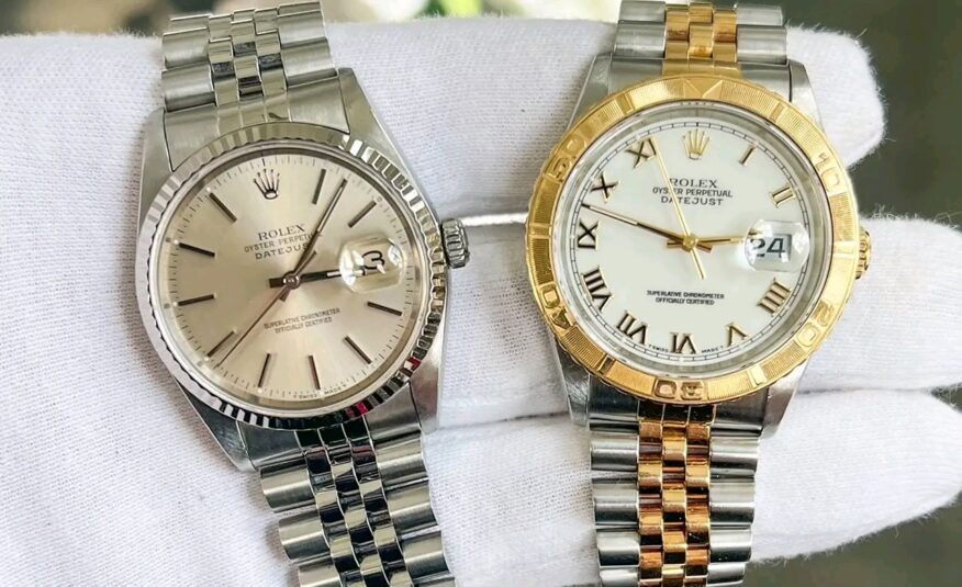 Rolex Datejust Two Tone 18k Yellow Gold “Thunderbird” White Roman Dial 16263 w/ Box & Papers!!