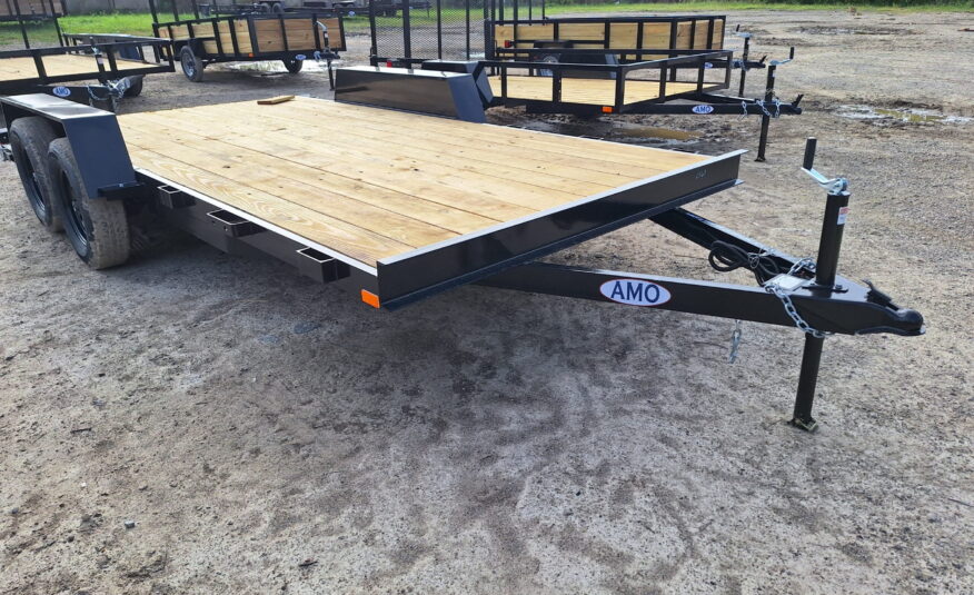 2024 AMO 82″X16′ CAR HAULER 2 AXLE BRAKE