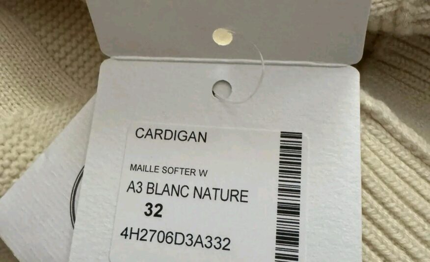 NWT H Cardigan Blanc