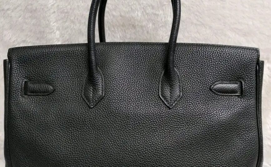 Birkin 35 B35 Noir Black Togo Leather PHW stamp H Square year 2004