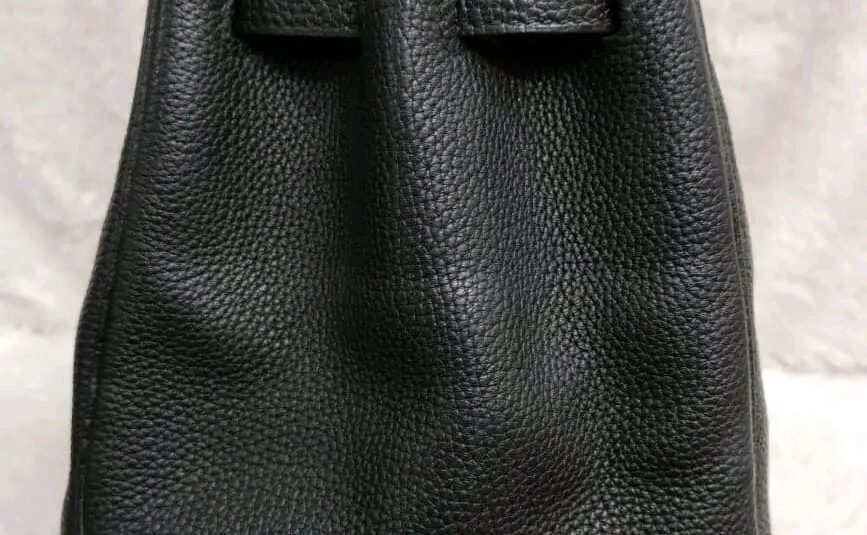 Birkin 35 B35 Noir Black Togo Leather PHW stamp H Square year 2004